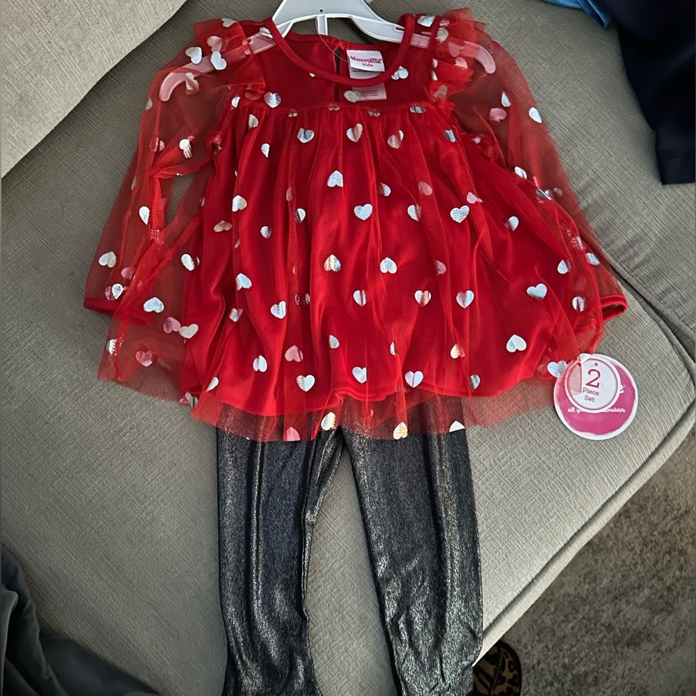 Toddler valentines outfit